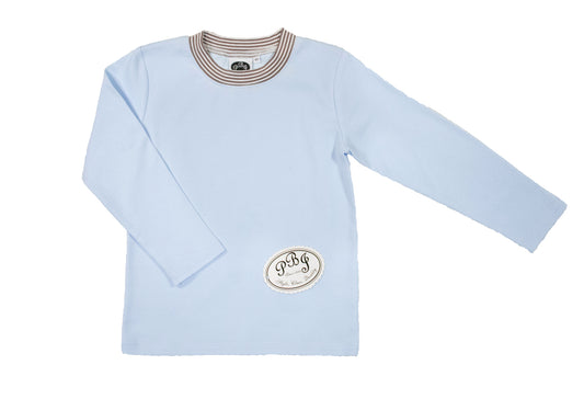 Blue/ Brown stripes crewneck