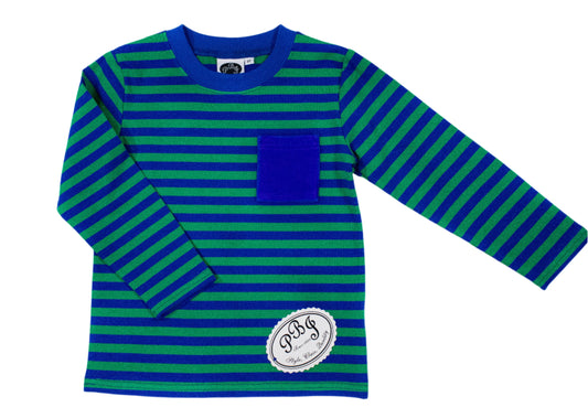 Royal/ Emerald Pocket shirt