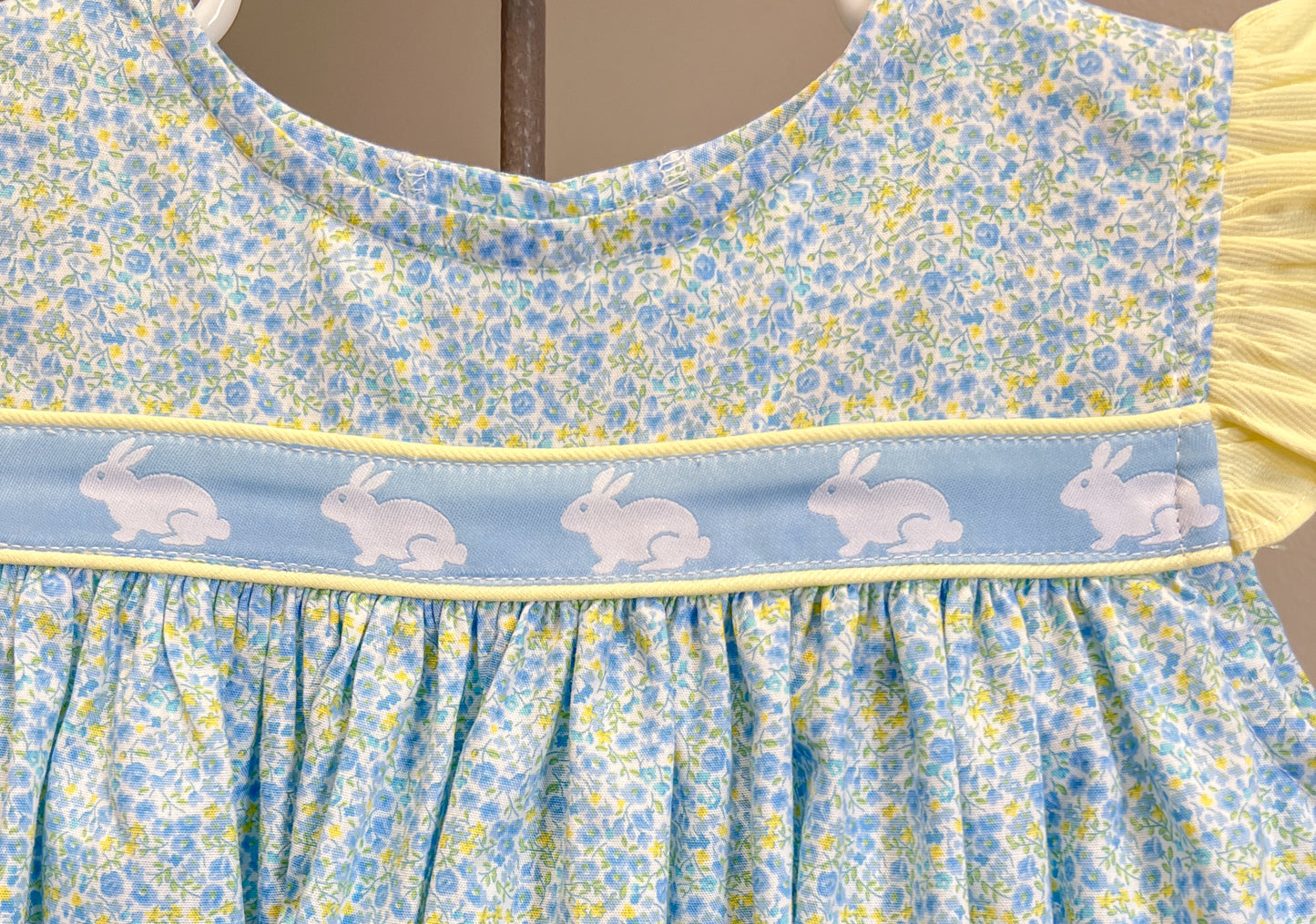 Jenny floral dress w/ bunny ribbon - 3t