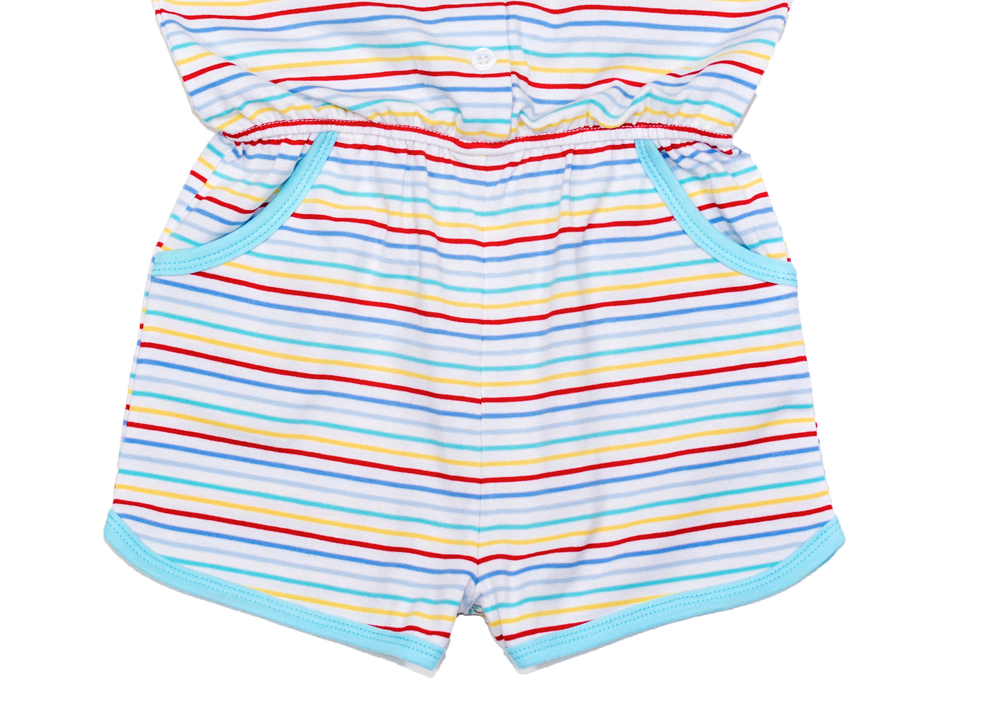 Multi stripes Girl Romper