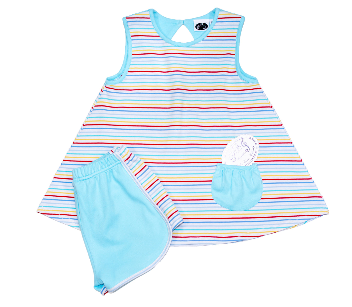 Multi stripes Peppa top