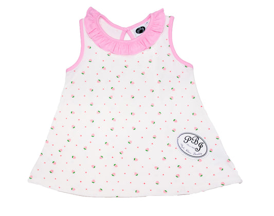 Strawberry Swing top w/ ruffle
