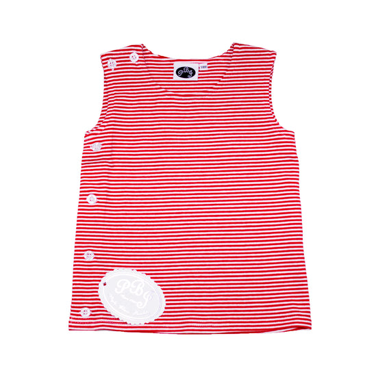 Red stripes David top
