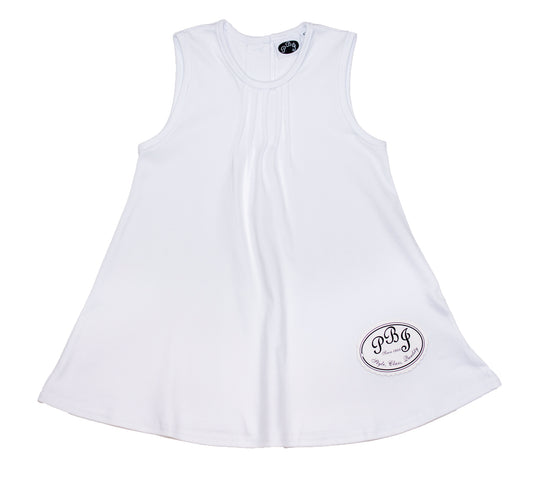 White Pintucked tunic No ruffle