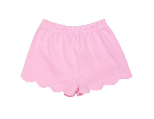 Pink Scalloped Shorts