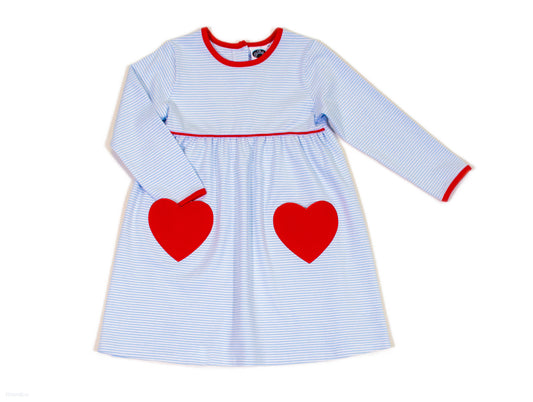 Knit Lara dress w/ Heart pockets