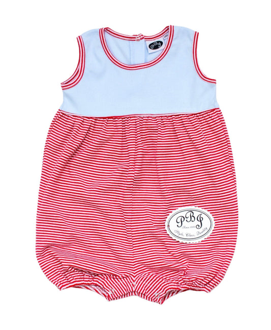 Noah bubble - Blue/ Red stripes*