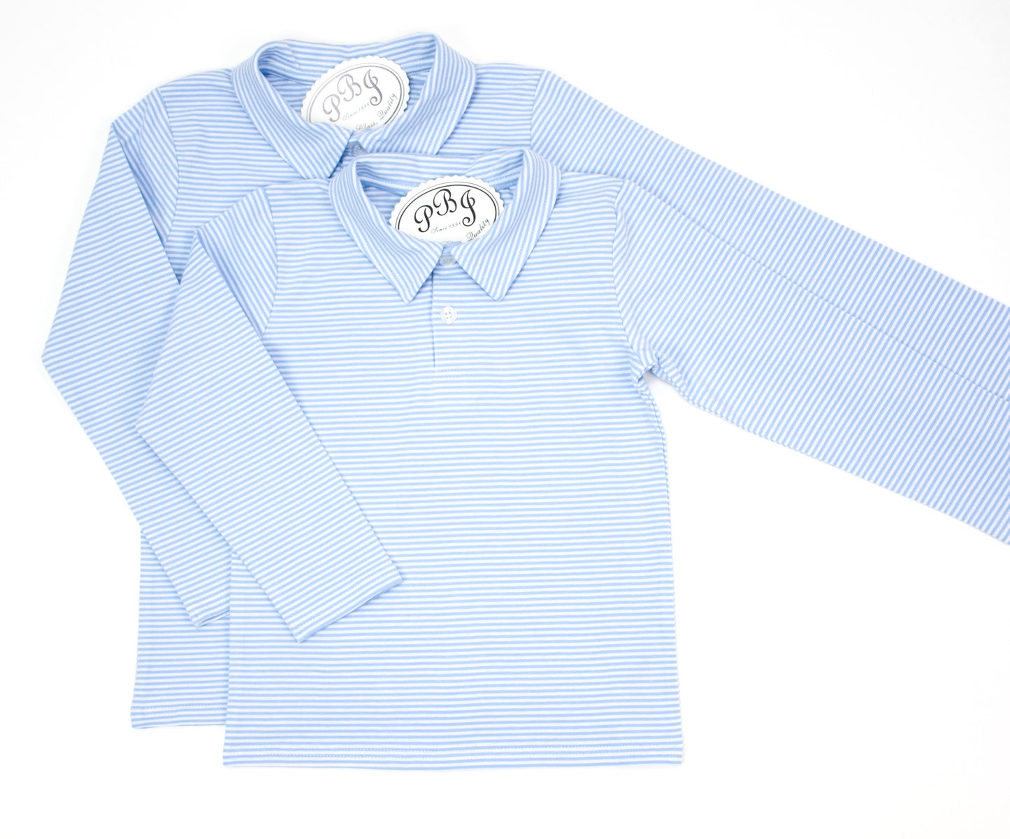 Boys blue stripes Polo/ Long sleeves - PREORDER*