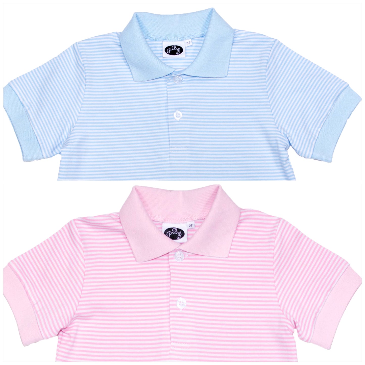 Short Sleeved Striped Polo*