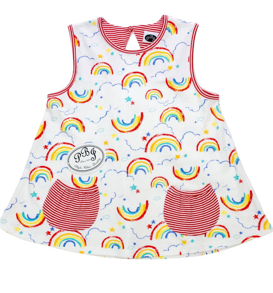 Peppa knit top - Rainbow*