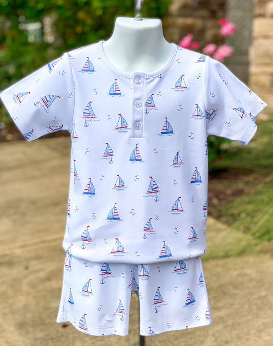 PIMA sailboat Boy pj's