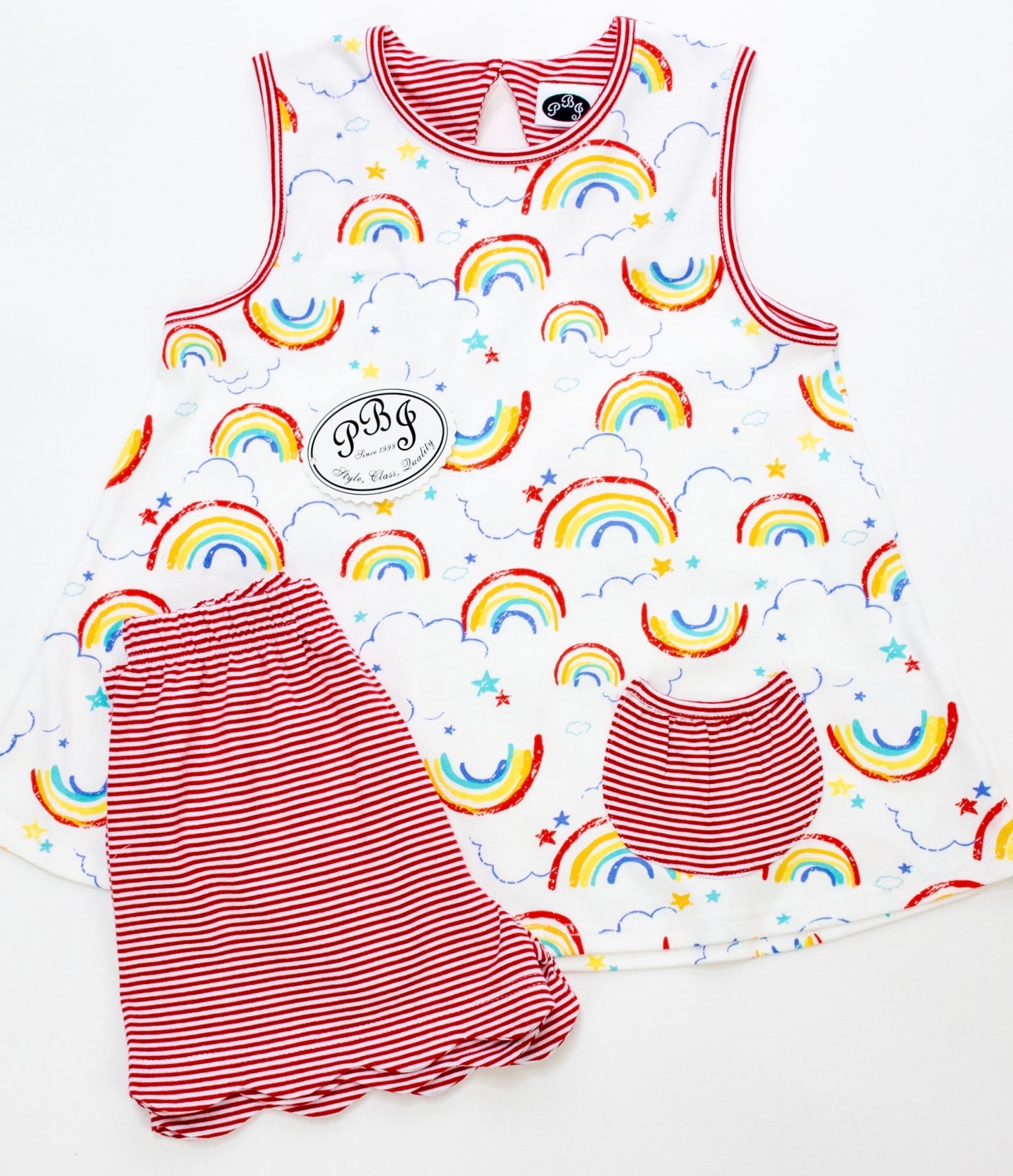 Peppa knit top - Rainbow*