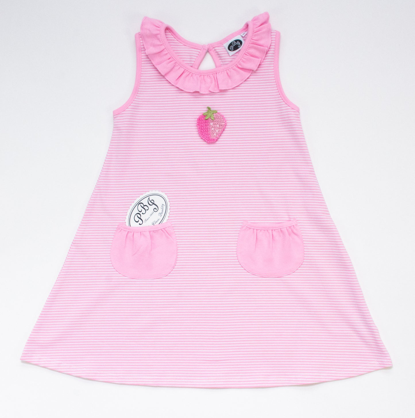 Swing dress sleeveless with pockets - Pink*