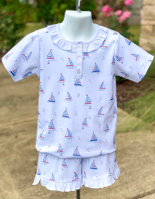 PIMA sailboat Girl pj's