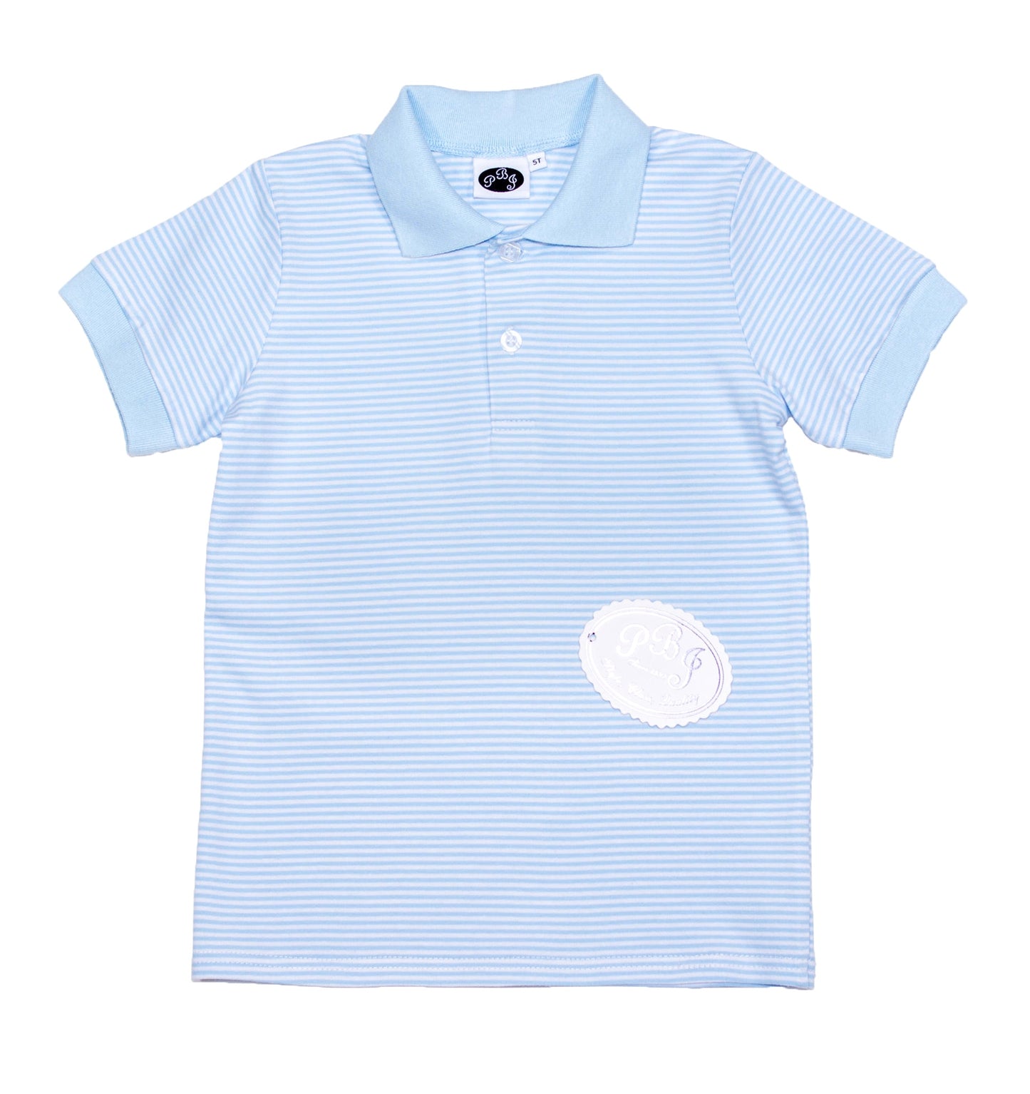 Short Sleeved Striped Polo*