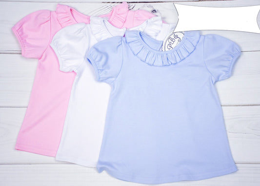 A-line tee w/ ruffle