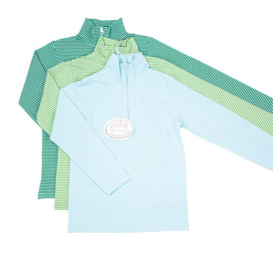 1/4 zipped pullover (Kelly, Sage, Mint)