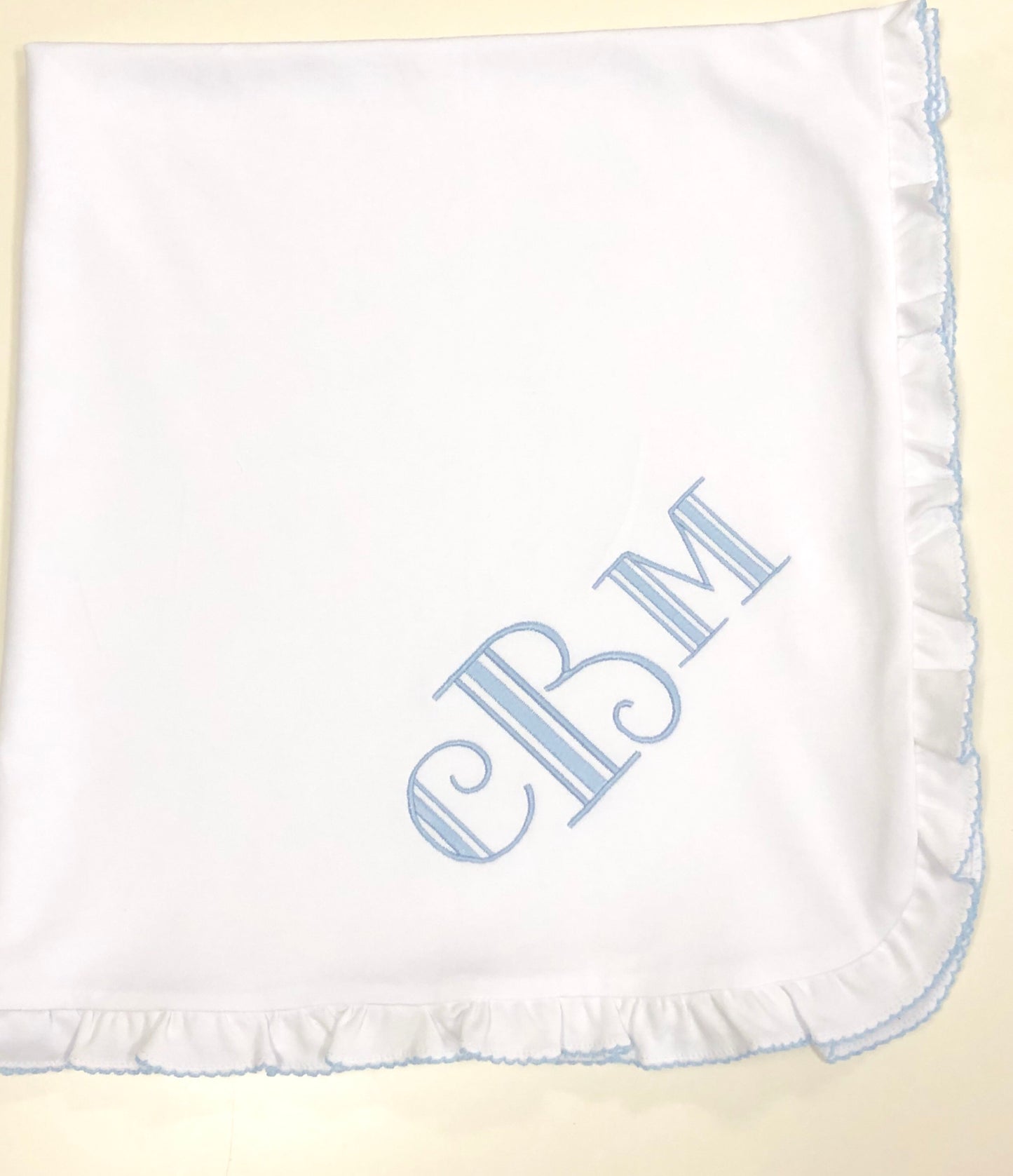 Premium Pima baby blankets (3 different edging colors)